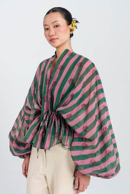 Twirl | Green - Purple Overlay Jacket — image 3