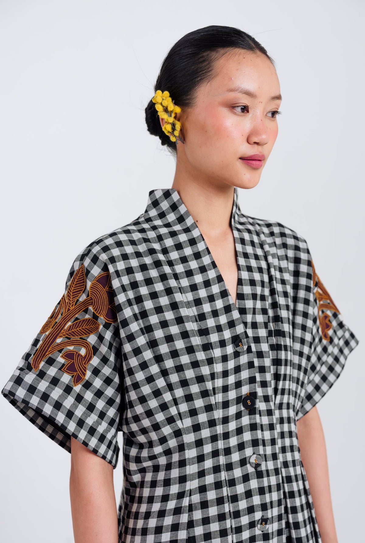 Groove | Black - White Midi Dress — image 3