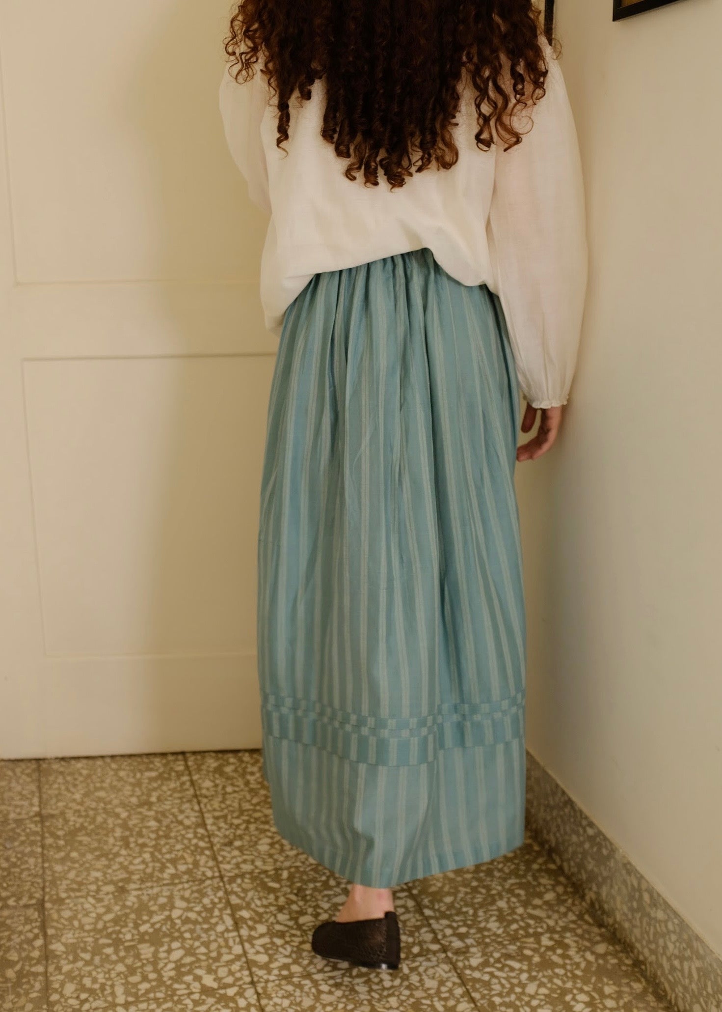 Wren | Stripes Silk Skirt — image 3