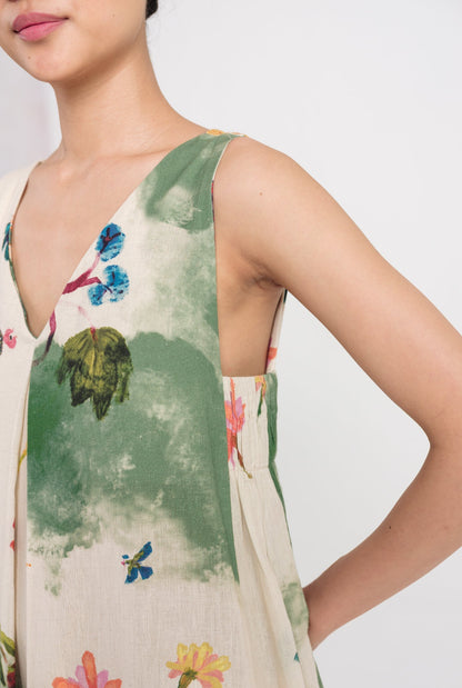 Sway | Green - Beige Day Dress — image 3