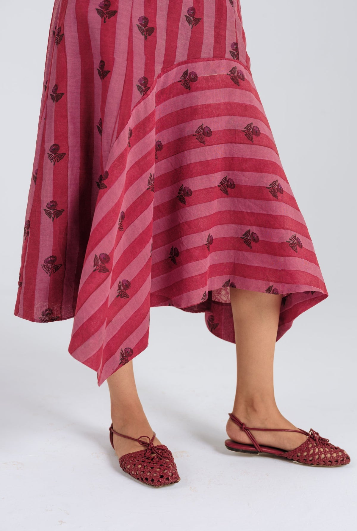 Spring | Red - Pink Asymmetric Dress — image 3