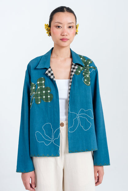 Ether | Blue Handloom Jacket — image 3