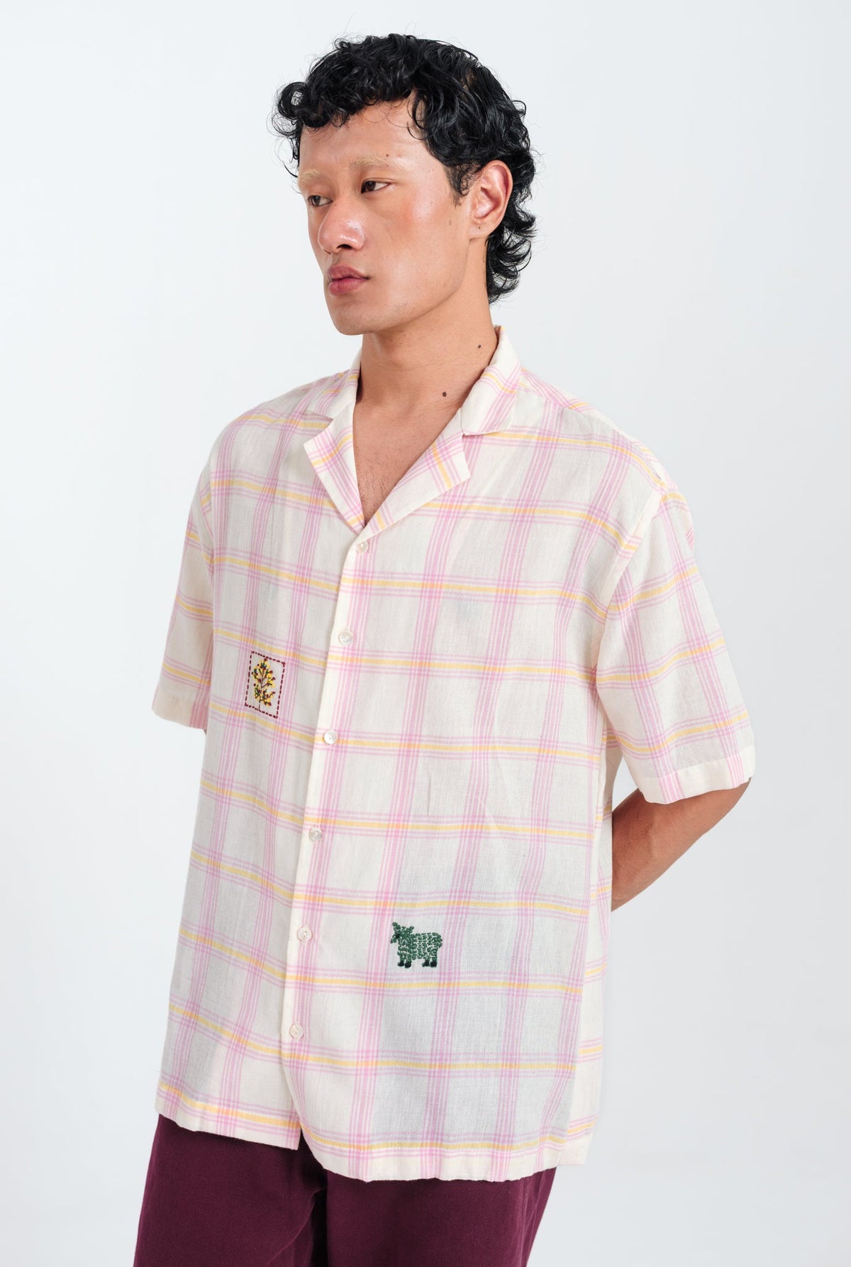Chataai | Pink - White Men's Shirt — image 3