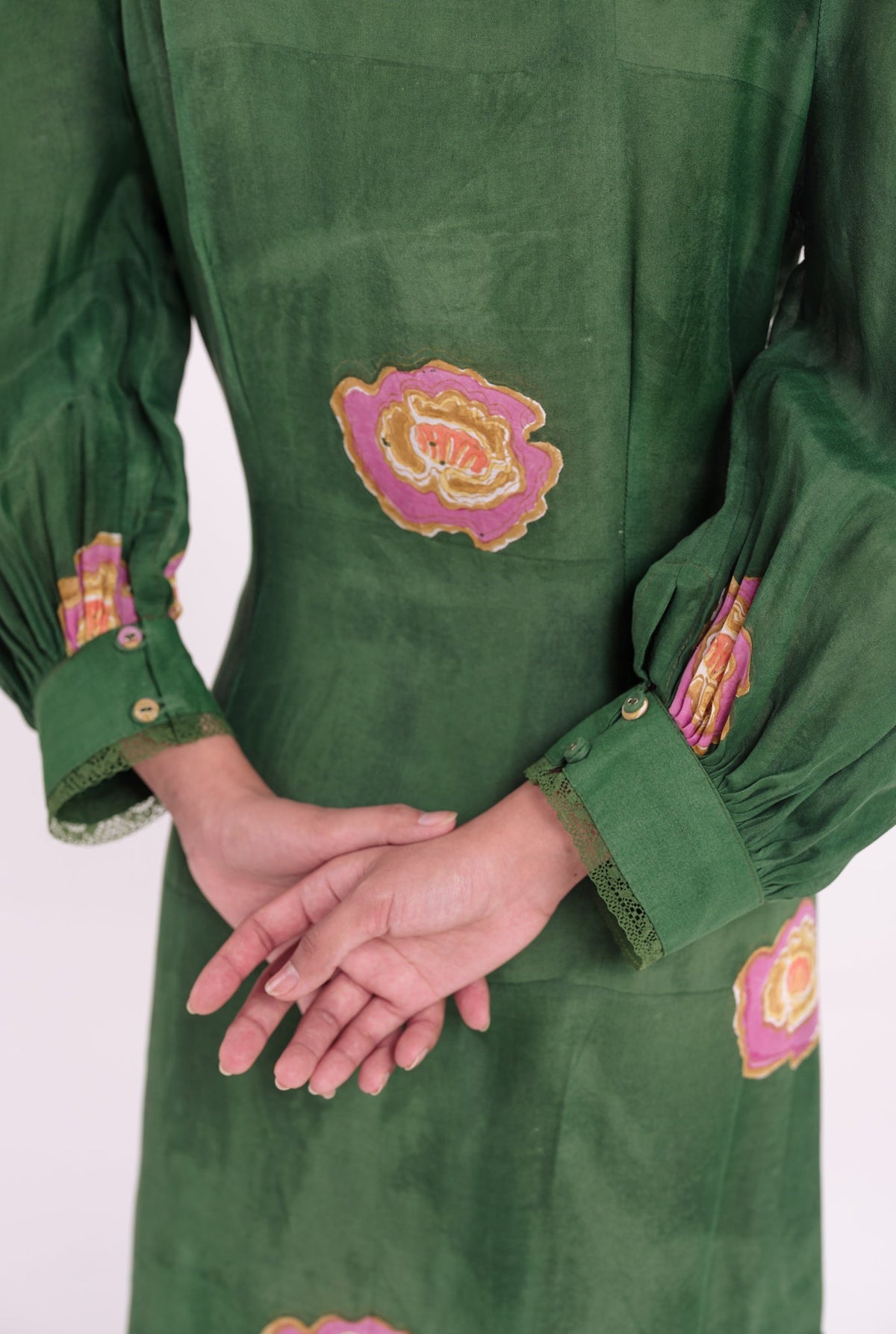 Flow | Green Tie-Up Dress — image 3