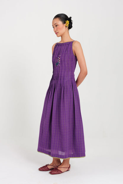 Drift | Purple Pleated Dress — image 3