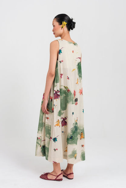 Sway | Green - Beige Day Dress — image 4