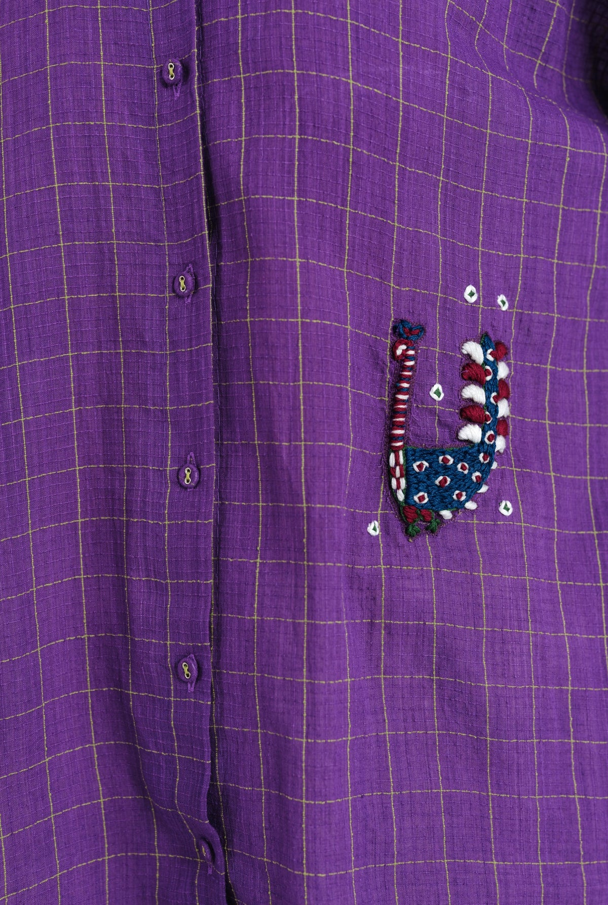 Drift | Purple Handloom Shirt — image 4