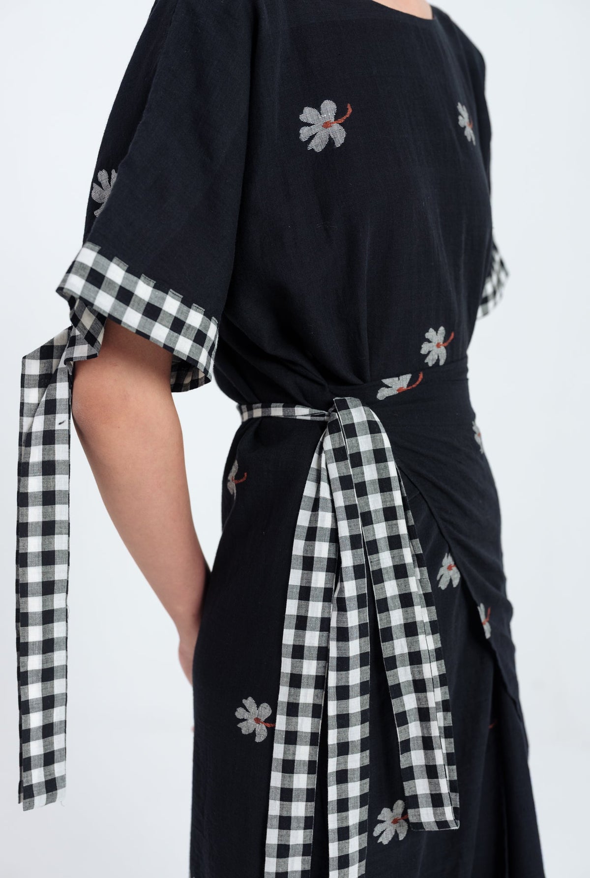 Leap | Black Tie-Up Dress — image 4