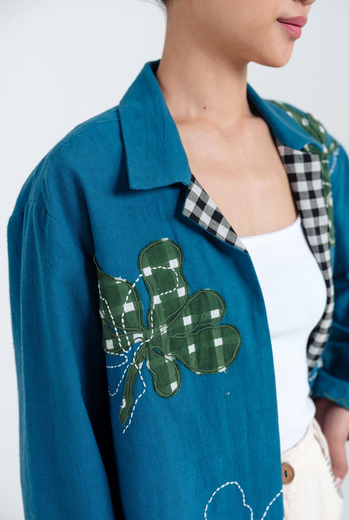 Ether | Blue Handloom Jacket — image 4