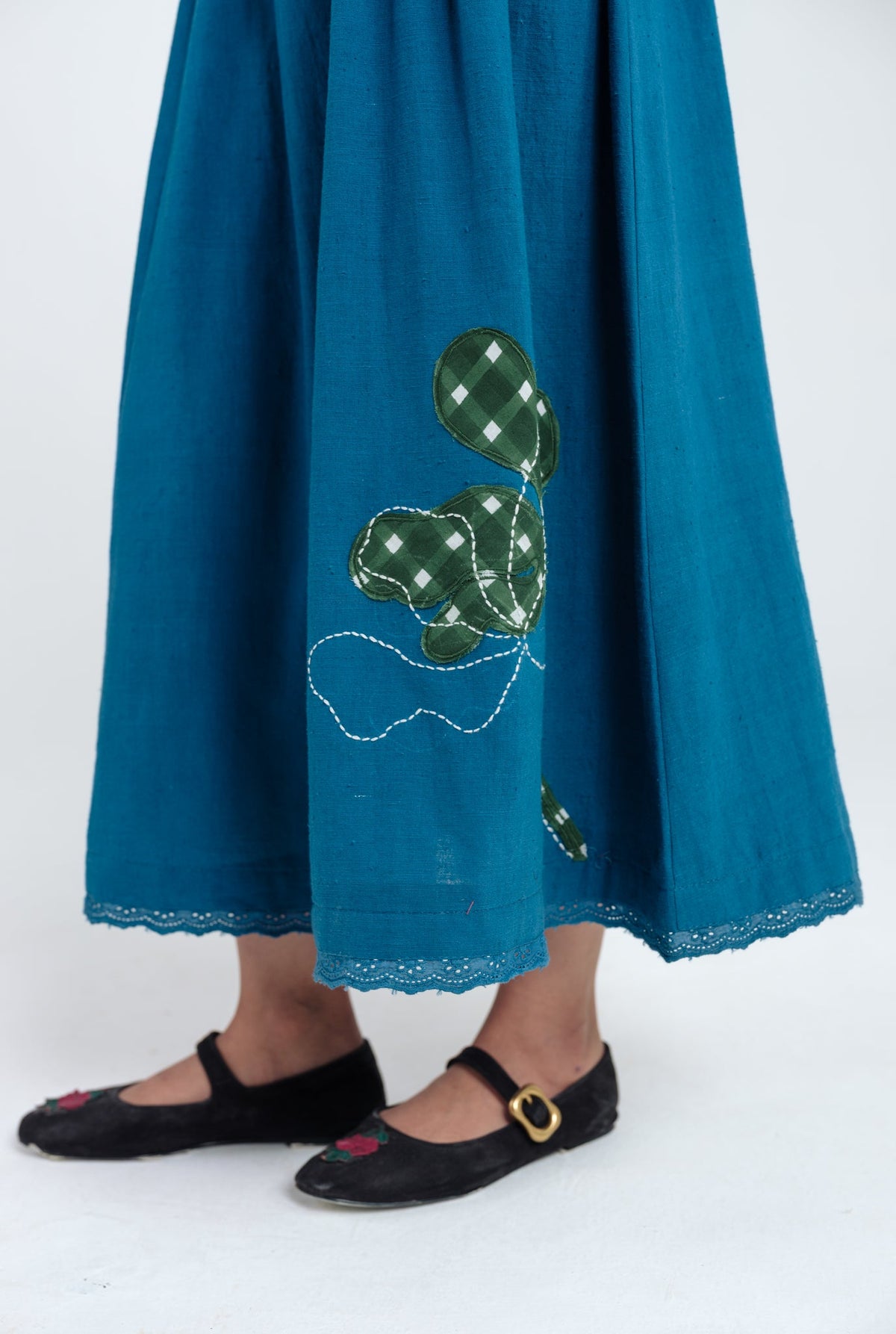 Ether | Blue Pleated Dress — image 4