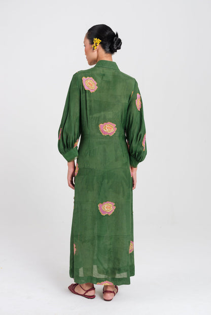 Flow | Green Tie-Up Dress — image 4