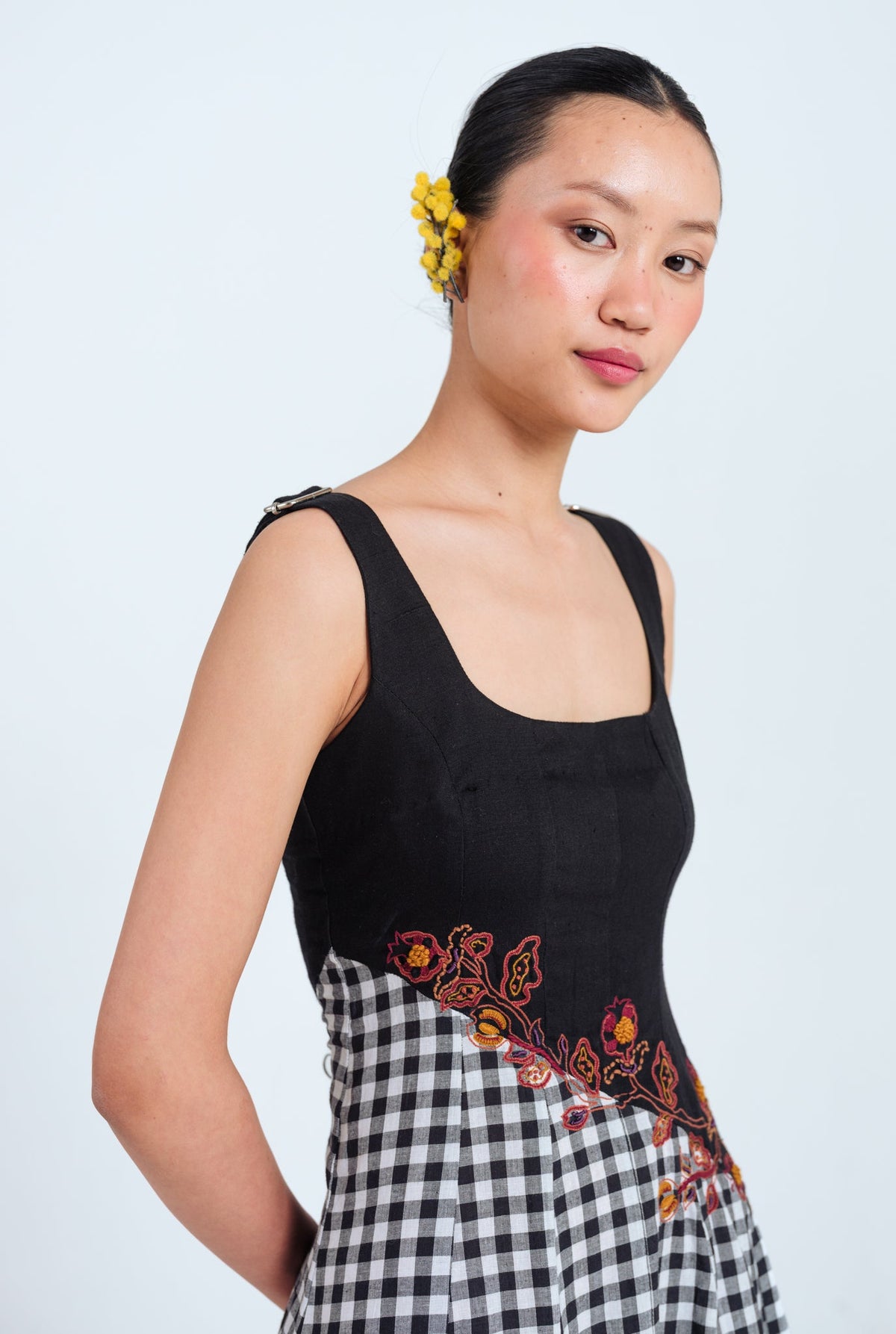 Groove | Black - White Panelled Dress — image 4