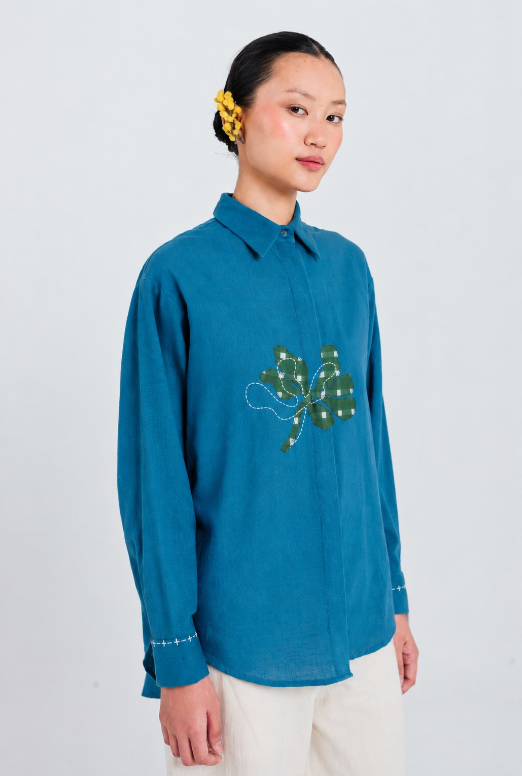 Ether | Blue Handloom Shirt — image 4