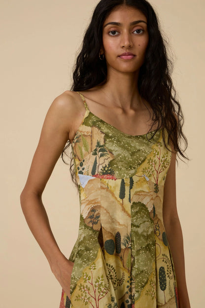 Ai | Ochre Print Dress