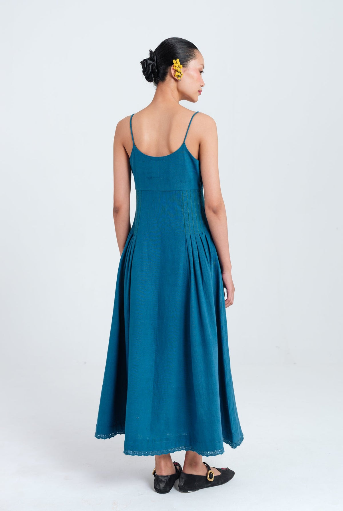 Ether | Blue Pleated Dress — image 5