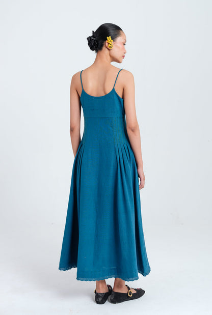 Ether | Blue Pleated Dress — image 5