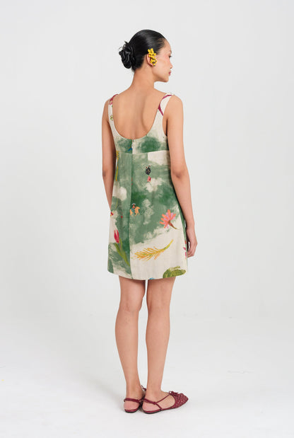 Sway | Green - Beige Short Dress — image 5