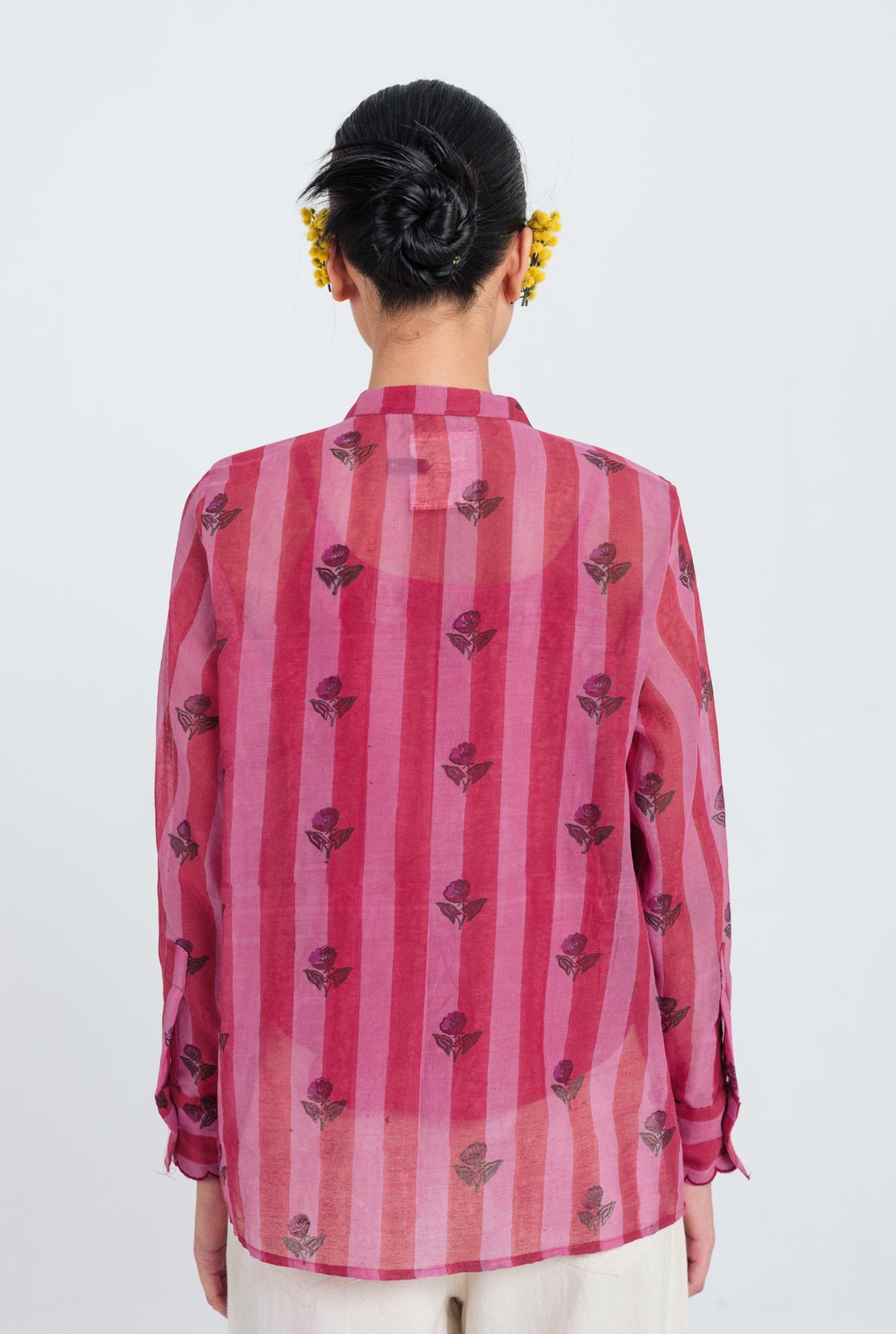 Spring | Red - Pink Scallop Shirt — image 5