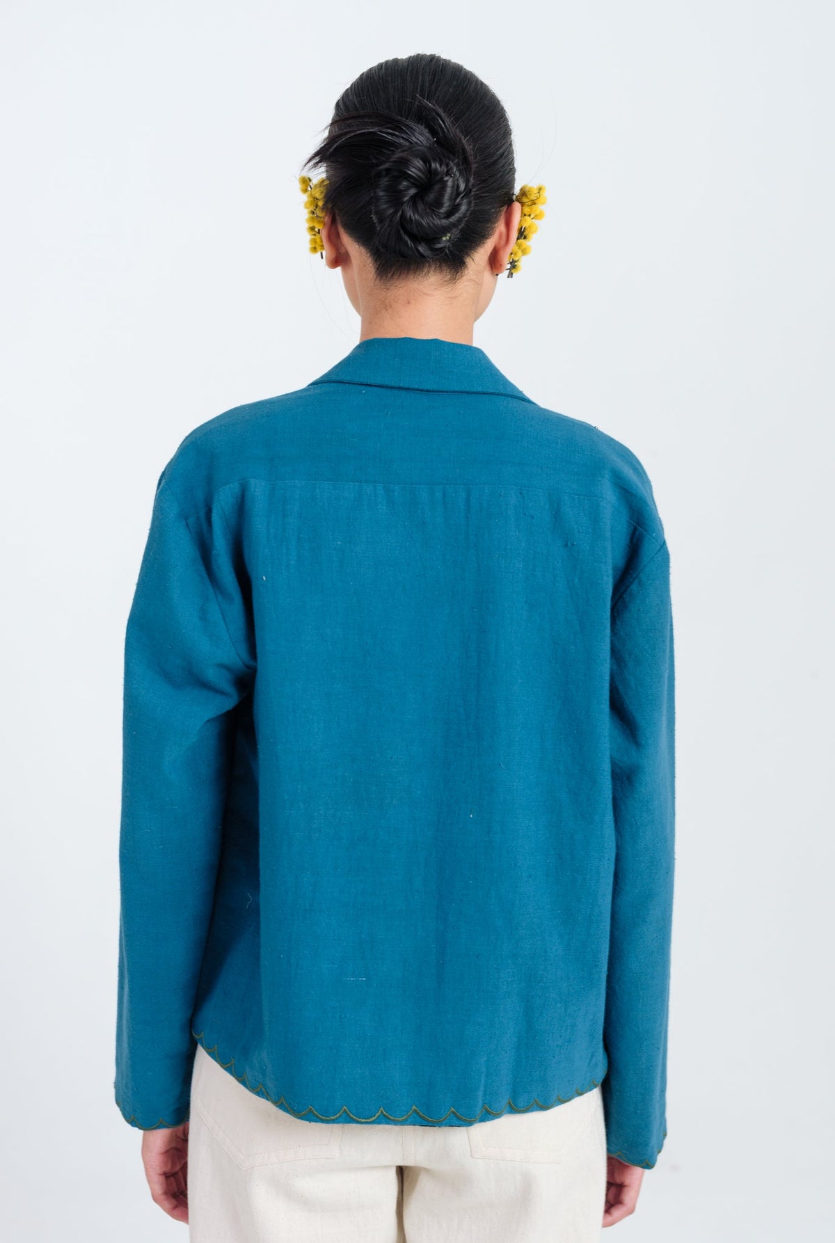 Ether | Blue Handloom Jacket — image 5