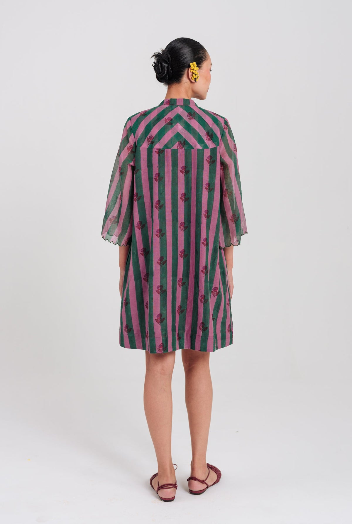 Twirl | Green - Purple Shift Dress — image 5