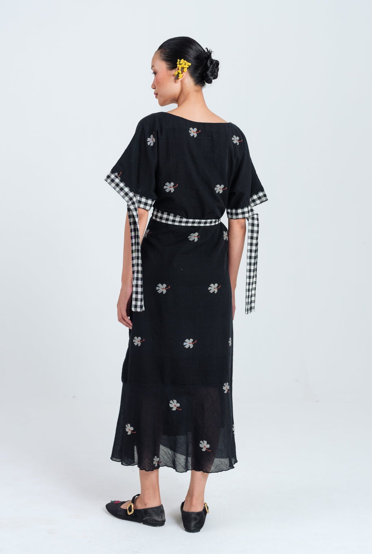 Leap | Black Tie-Up Dress — image 5