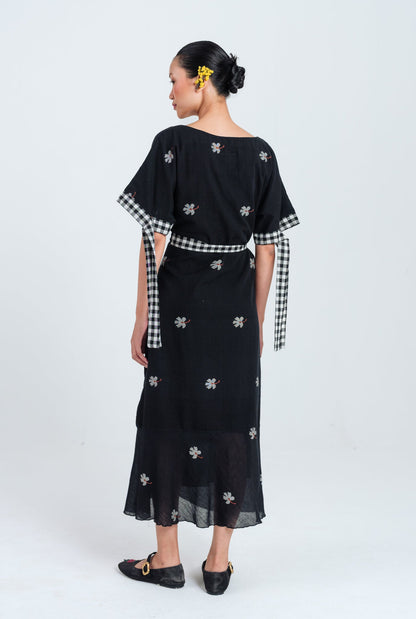 Leap | Black Tie-Up Dress — image 5