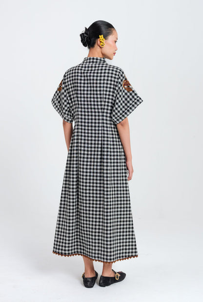 Groove | Black - White Midi Dress — image 5