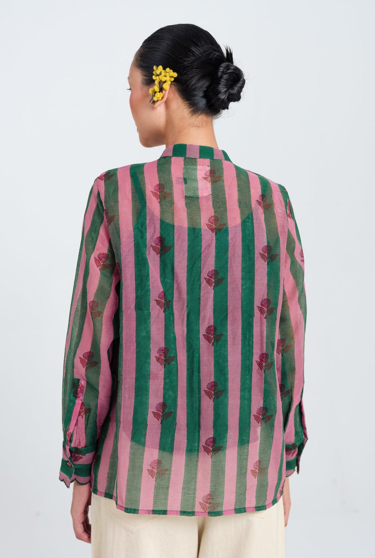 Twirl | Green - Purple Scallop Shirt — image 5