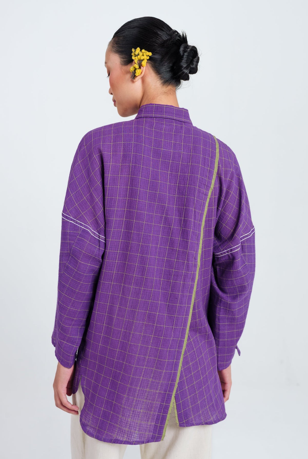 Drift | Purple Handloom Shirt — image 5