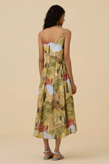 Ai | Ochre Print Dress