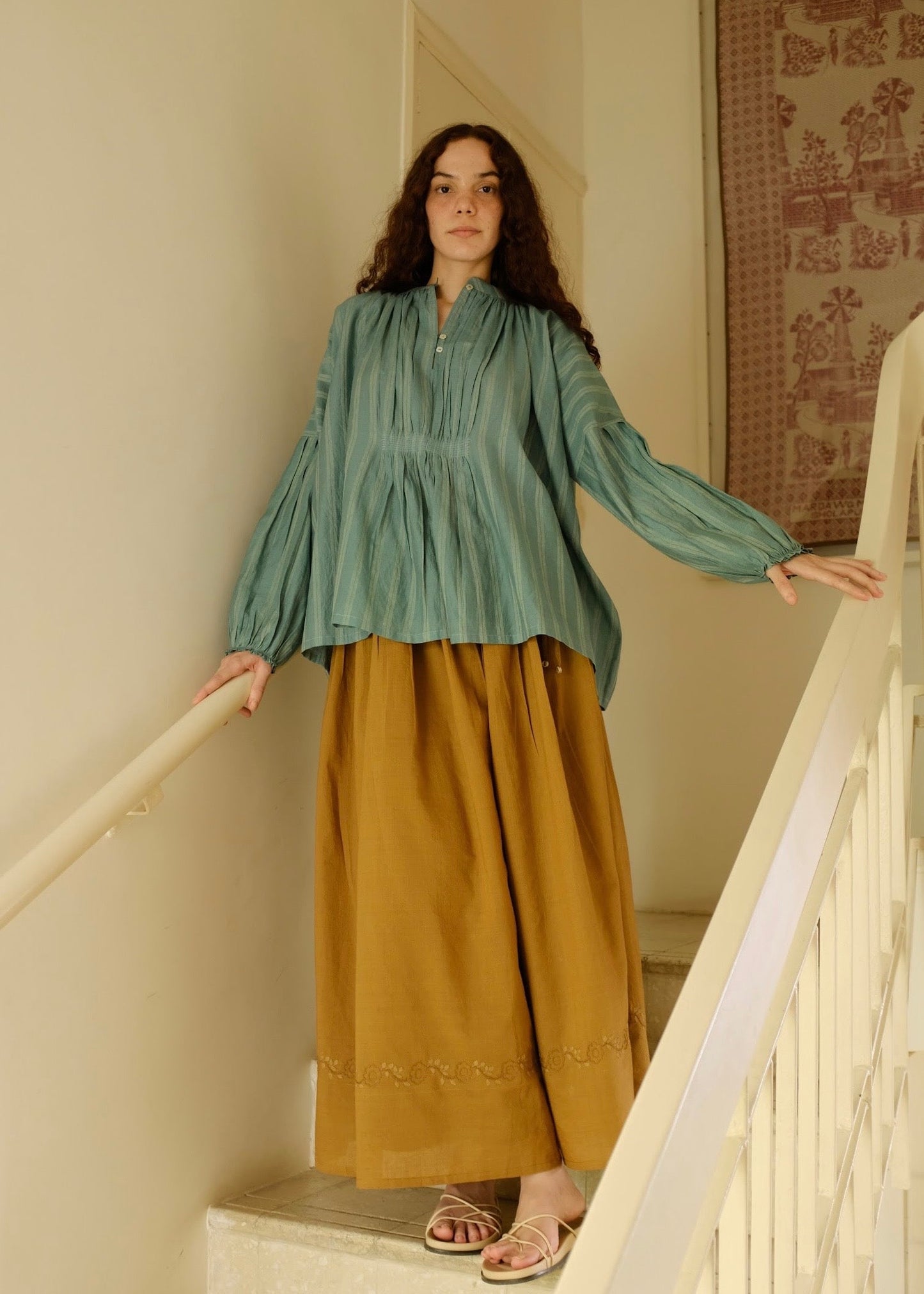 Della | Red Cotton Skirt — image 6