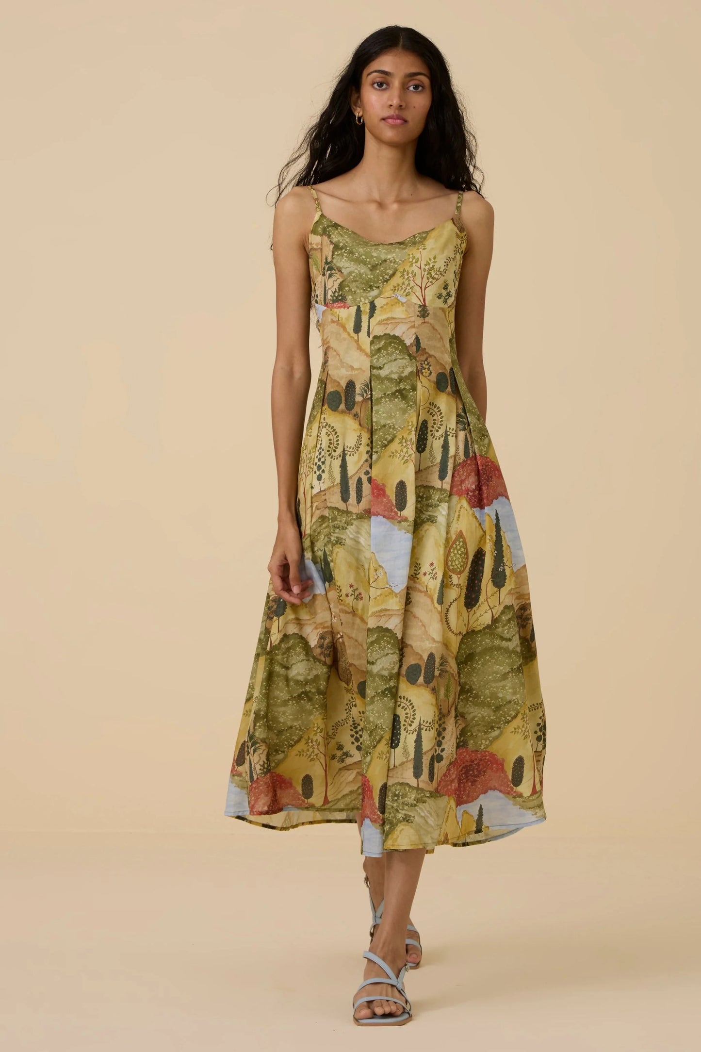 Ai | Ochre Print Dress