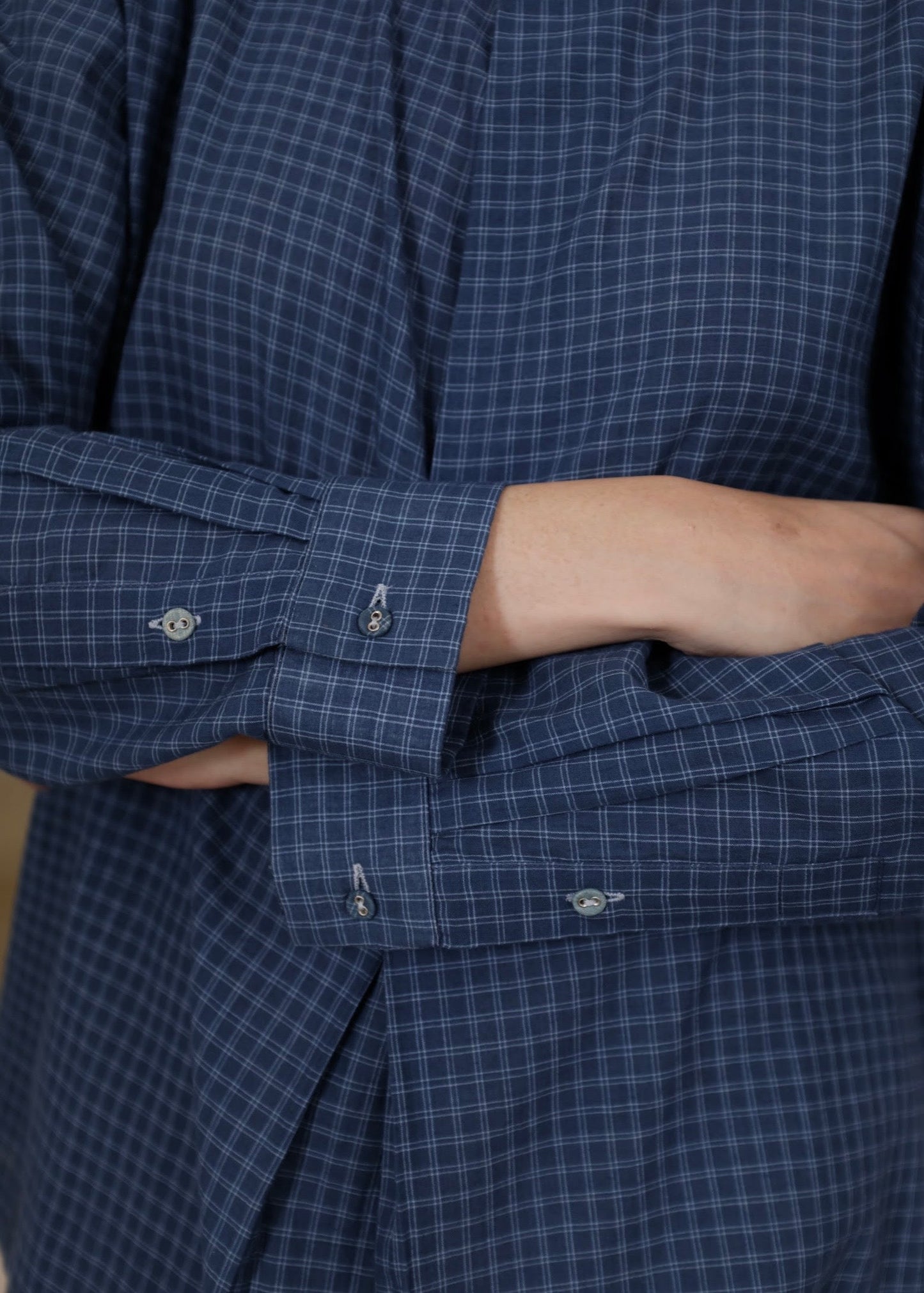 Aston | Washed Navy Cotton Top — image 8