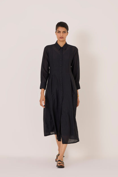 Jini | Black Shirt Dress