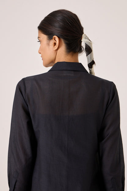 Jini | Black Shirt Dress