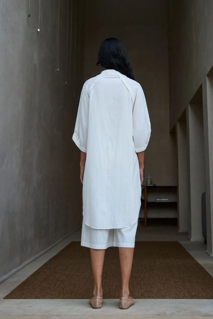 Braboune | Handwoven White Co-Ord Set