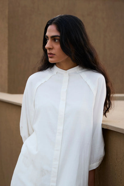 Braboune | Handwoven White Co-Ord Set
