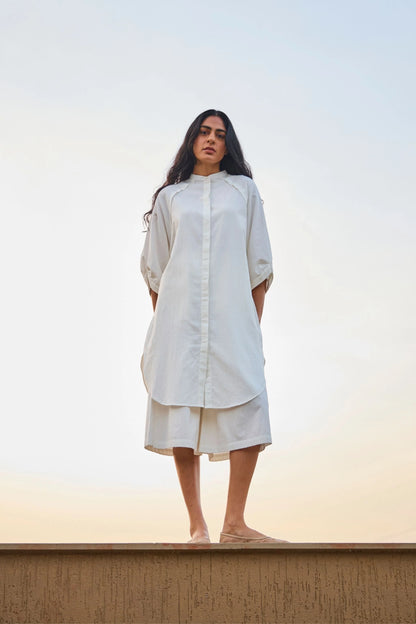 Braboune | Handwoven White Co-Ord Set