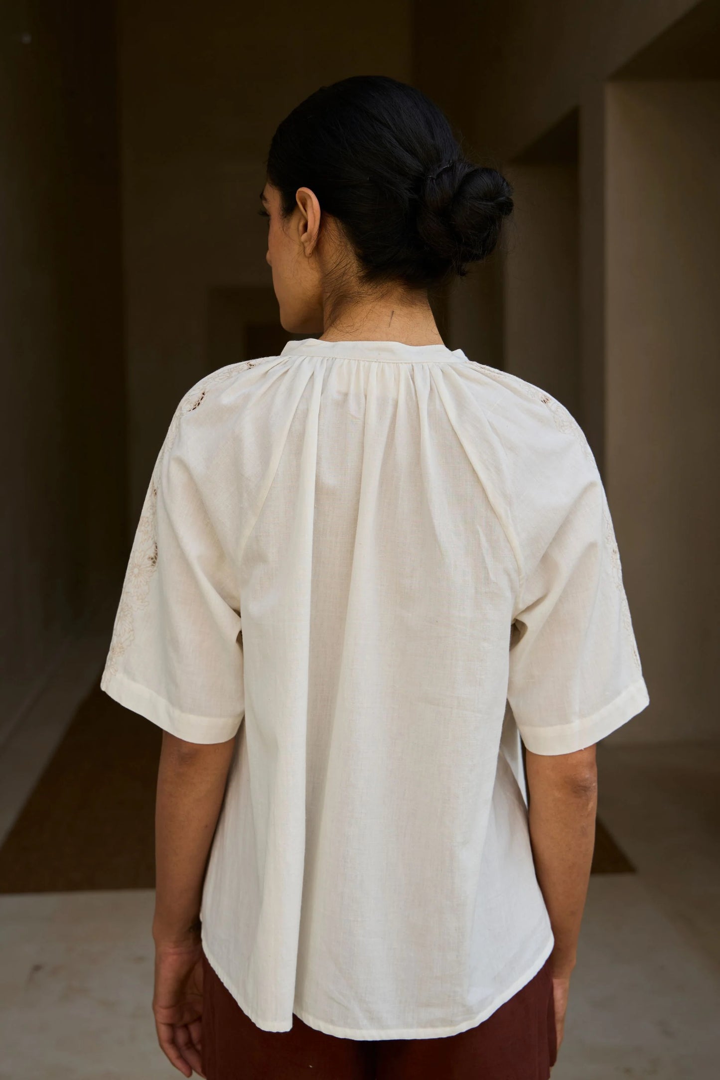 Bheer | Handwoven Embroidered Top