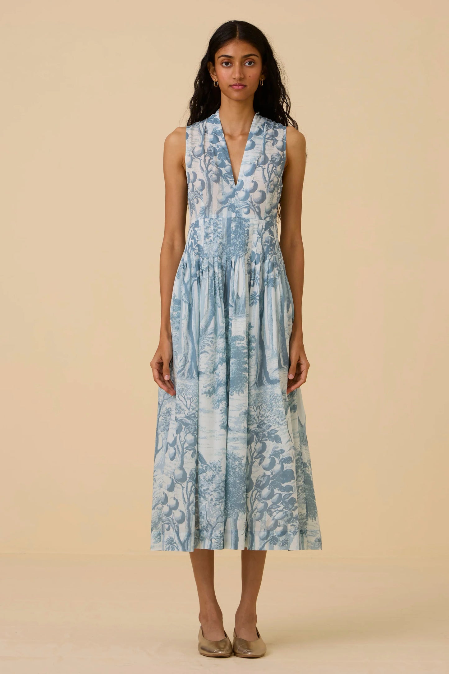 Aarini | Blue Print Dress