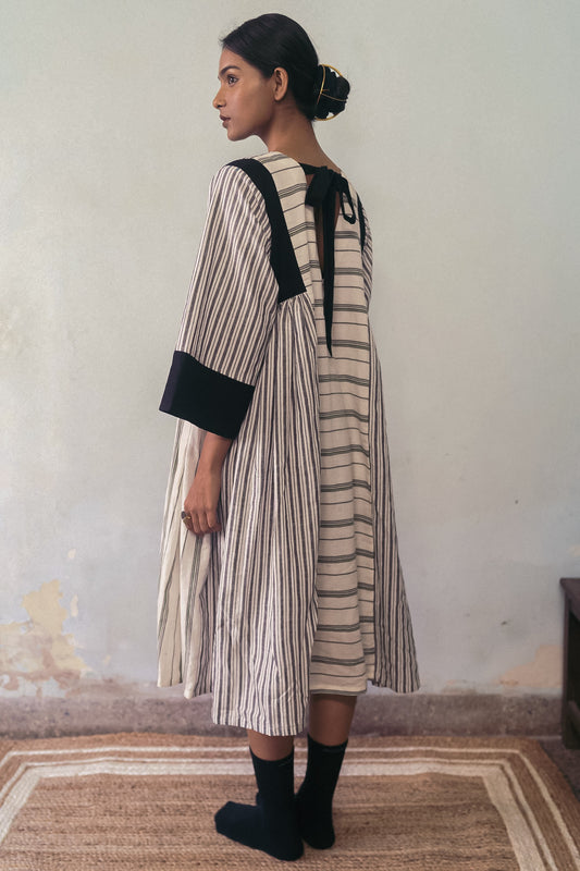 Shima | Mid Length Patchwork Dress