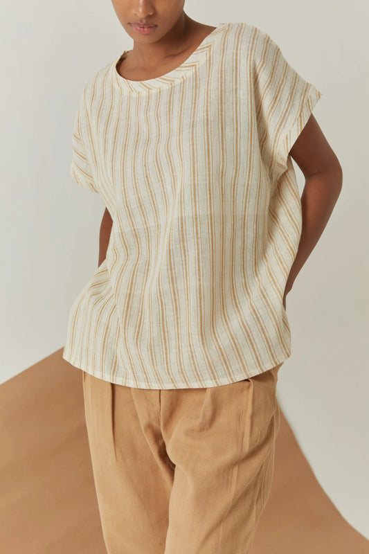 Edda | Striped Relaxed Fit Top