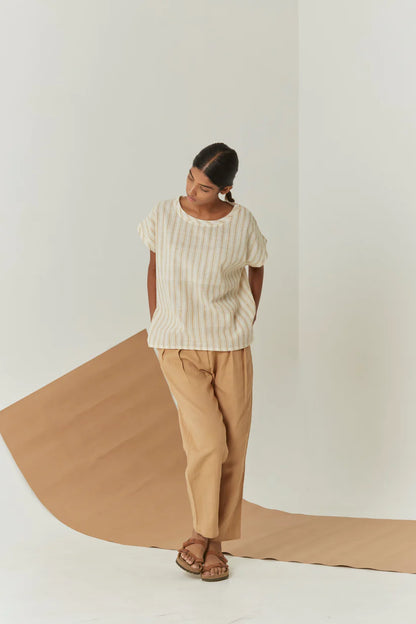 Sandy | Handwoven Pleated Pant