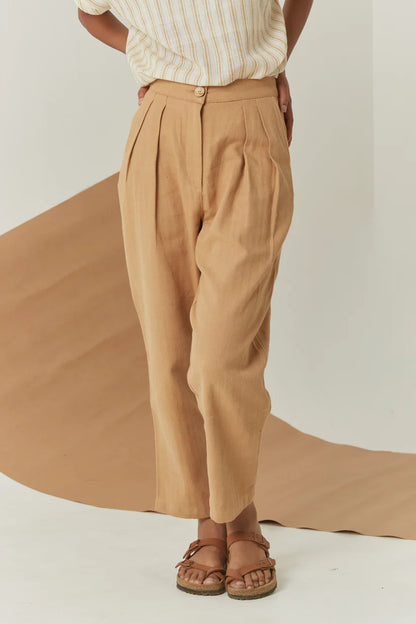 Sandy | Handwoven Pleated Pant