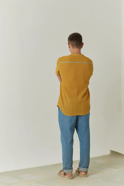 Marigold | Handwoven Stripe Shirt