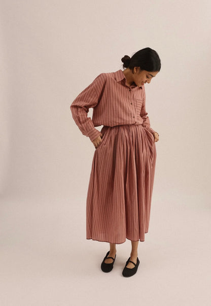 Rory | Handwoven Cotton Silk Skirt