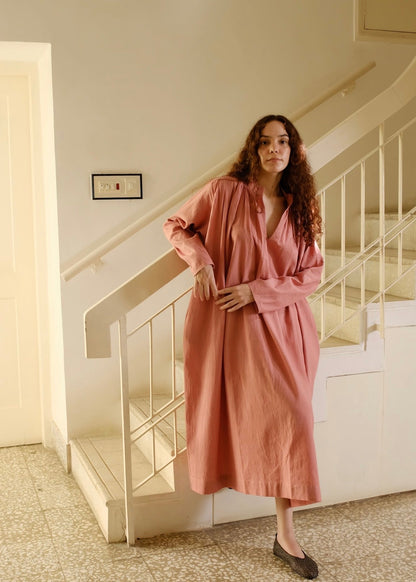Camille | Structured Peony Cotton Dress