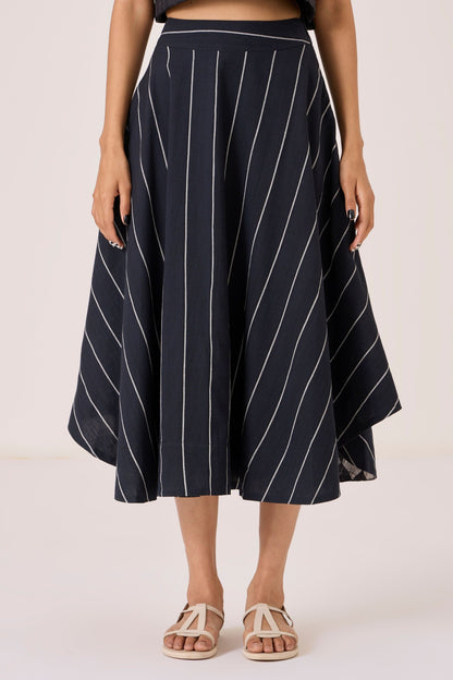 Boga | Black Striped Skirt