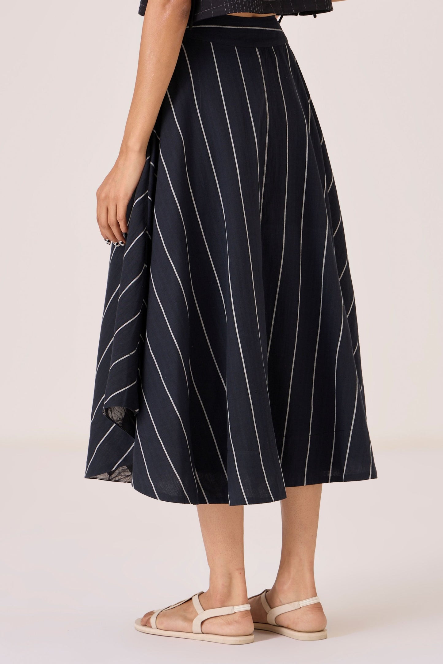 Boga | Black Striped Skirt
