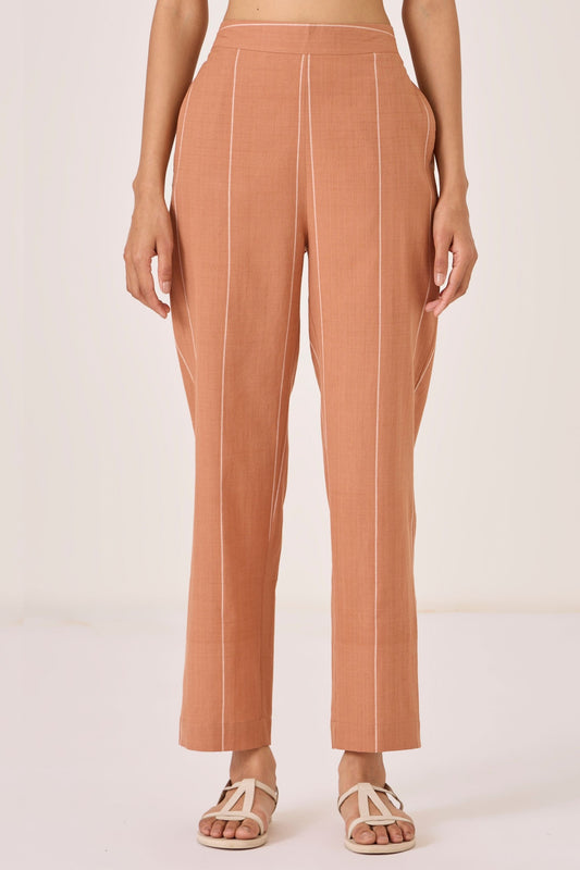 Danuja | Clay Handwoven Pants